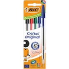 5 stylos bille cristal assortis - BIC en promo chez Carrefour 5 stylos bille cristal assortis - BIC dans le catalogue Carrefour