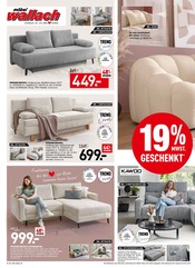 Aktueller Möbel Wallach Prospekt mit Couch, "19% MEHRWERTSTEUER GESCHENKT!", Seite 6