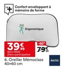Oreiller Mémoclass - Bultex en promo chez But Caen à 39,99 €