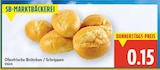 Ofenfrische Brötchen / Schrippen von SB-MARKTBÄCKEREI im aktuellen E center Prospekt