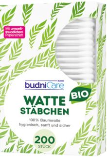 Bio Wattestäbchen bei BUDNI in Lahr Bio Wattestäbchen im Angebot bei BUDNI Lahr für 0,75 €