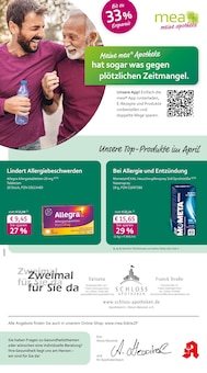 mea - meine apotheke Prospekt Unsere April-Angebote mit 4 Seiten