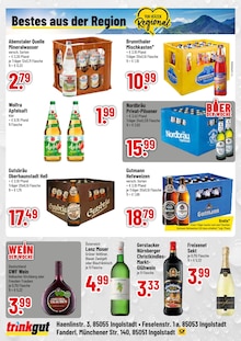 Getränke im aktuellen Trinkgut Prospekt (Ingolstadt) Getränke im Trinkgut Prospekt "Aktuelle Angebote" mit 4 Seiten (Ingolstadt)