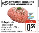 Hackepeter im Angebot bei nah und gut in Bautzen Hackepeter Angebote bei nah und gut Bautzen für 0,59 €