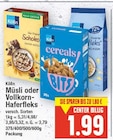 Müsli oder Vollkorn-Haferfleks von Kölln im aktuellen E center Prospekt