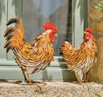 Coq ou poule en métal dans le catalogue Hyper U