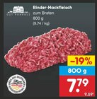 Rinder-Hackfleisch bei Netto Marken-Discount im Gernsbach Prospekt für 7,79 €