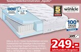Taschenfederkernmatratze "Apollo" von Winkle im aktuellen Segmüller Prospekt
