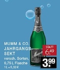 Jahrgangs Sekt Angebote von Mumm & Co. bei EDEKA Gladbeck für 3,99 €