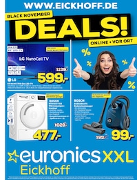 EURONICS Prospekt "BLACK NOVEMBER DEALS! ONLINE + VOR ORT" für Lippstadt, 8 Seiten, 11.11.2024 - 16.11.2024