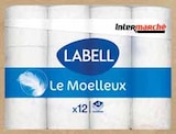 Papier toilette classique x12 blanc moelleux - Labell dans le catalogue Intermarché