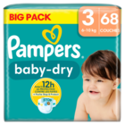 Couches "Big Pack" - PAMPERS en promo chez Carrefour Le Chesnay à 16,45 €