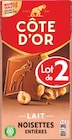 Tablettes de chocolat lait noisettes entières - Côte d'Or dans le catalogue Netto