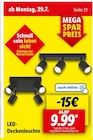 LED-Deckenleuchte bei Lidl im Brandenburg Prospekt für 9,99 €