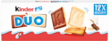 BISCUITS DUO CHOCOLAT AU LAIT ET BLANC - KINDER - Netto à Neuilly-sur-Seine BISCUITS DUO CHOCOLAT AU LAIT ET BLANC - KINDER en promo chez Netto Neuilly-sur-Seine à 1,12 €