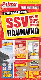 Wilhelm Pelster GmbH & Co. KG Prospekt für Rosendahl mit 10 Seiten Wilhelm Pelster GmbH & Co. KG Prospekt für Rosendahl: "ALLES MUSS RAUS!", 10 Seiten, 28.06.2025 - 27.07.2025