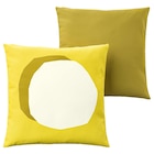 Kissen 2 St. leuchtend gelb/weiß leuchtend rosa/leuchtend orange/draußen/drinnen von GULLBERGSÖ / HJÄRTERÖ im aktuellen IKEA Prospekt