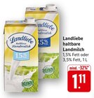 haltbare Landmilch 1,5% Fett Angebote von Landliebe bei E center Offenburg für 1,11 €