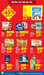 Lidl Nutella im Prospekt Lidl Nutella im Prospekt