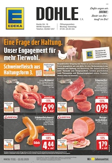 Aktueller EDEKA Prospekt für Hopsten mit  Seiten