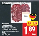 Zungenwurst von Bauergut für 1,89 € bei EDEKA im Angebot Zungenwurst von Bauergut im aktuellen EDEKA Prospekt