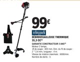 Débroussailleuse thermique 35,3 CC - SCHEPPACH - E.Leclerc à Rouen Débroussailleuse thermique 35,3 CC - SCHEPPACH en promo chez E.Leclerc Rouen à 99,00 €
