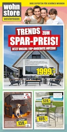 Aktueller wohnstore Westermann Prospekt mit Terrassenmöbel, "TRENDS ZUM SPAR-PREIS!", Seite 1