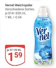 Aktuelles Vernel Weichspüler Angebot bei GLOBUS in Erfurt ab 1,59 €
