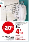 Promo Lot de cintres à 4,19 € dans le catalogue Super U à Lyon