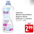 Wäsche-Desinfektion Hygiene-Spüler Universal Angebote von Impresan bei E center Hanau für 2,99 €