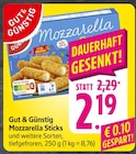 EDEKA Stegen - Mozzarella Sticks Angebot im Prospekt Mozzarella Sticks bei EDEKA im Stegen Prospekt für 2,19 €