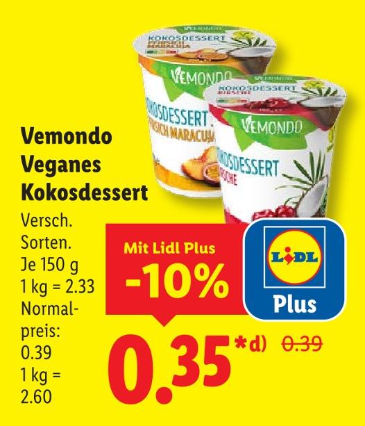 Veganes Kokosdessert