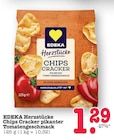 Aktuelles Herzstücke Chips Cracker pikanter Tomatengeschmack Angebot bei E center in Pforzheim ab 1,29 €