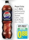 Cola Zero im Angebot bei E center in Göppingen Cola Zero Angebote von Pepsi bei E center Göppingen für 0,88 €