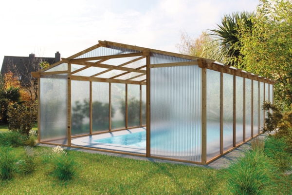 Plaque polycarbonate transparente