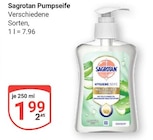 Pumpseife Angebote von Sagrotan bei GLOBUS Herne für 1,99 €