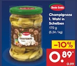 Champignons 1. Wahl in Scheiben Angebote von Beste Ernte bei Netto Marken-Discount Bielefeld für 0,89 €