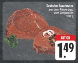 Deutscher Sauerbraten im Angebot bei EDEKA in Fürth Deutscher Sauerbraten Angebote bei EDEKA Fürth für 1,49 €