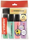 Ecopack de 5 surligneurs Stabilo Boss Original Pastel - Stabilo en promo chez Fnac Ecopack de 5 surligneurs Stabilo Boss Original Pastel - Stabilo dans le catalogue Fnac