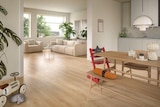 Sol stratifié Randolph GoodHome, effet chêne blond, L.129,2 cm x l.19,3 cm x ép.8 mm en promo chez Castorama Sol stratifié Randolph GoodHome, effet chêne blond, L.129,2 cm x l.19,3 cm x ép.8 mm dans le catalogue Castorama