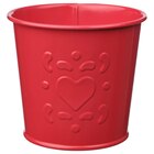 Übertopf Herzmuster rot von VINTERFINT im aktuellen IKEA Prospekt für 1,29 €