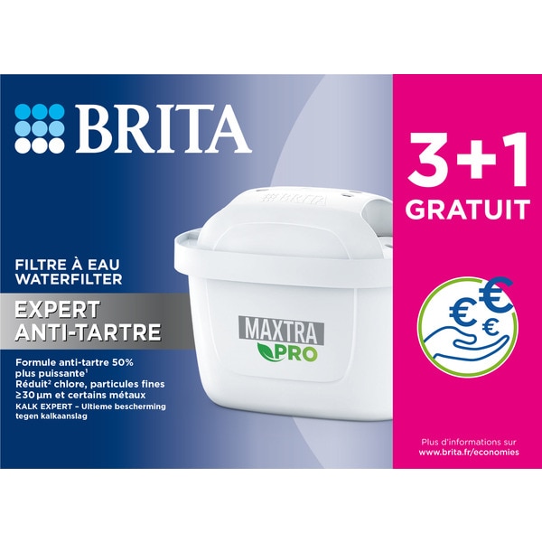 Promo BRITA Pack 4+1 filtres à eau MAXTRA PRO ALL-IN-1 chez Casino