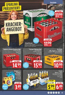 Bier im EDEKA Prospekt "Aktuelle Angebote" mit 26 Seiten (Detmold)