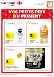 Catalogue Supermarchés Carrefour Market en cours à Rouxmesnil-Bouteilles et alentours, "VOS PETITS PRIX DU MOMENT", 2 pages, 23/09/2025 - 29/09/2025