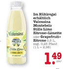 Montebelo Stille Limo Zitrone+Limette Angebote von Valensina bei E center Heidelberg für 1,49 €