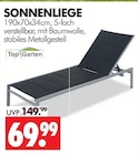 Sonnenliege im Angebot bei Wreesmann in Freiberg Sonnenliege Angebote von Top Garden bei Wreesmann Freiberg für 69,99 €
