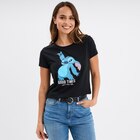 La Halle Lanester - Promo T-shirt manches courtes coton Stitch noir femme Promo T-shirt manches courtes coton Stitch noir femme à 6,49 € dans le catalogue La Halle à Lanester