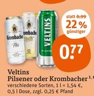 Pilsener oder Krombacher Angebote von Veltins bei tegut Sindelfingen für 0,77 €