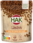 Linsen oder Kichererbsen von Hak im aktuellen REWE Prospekt