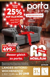 porta Möbel Prospekt für Schöneck mit 12 Seiten porta Möbel Prospekt für Schöneck: "DIE MÖBILÄUMS-SPAR-SHOW", 12 Seiten, 26.10.2025 - 01.11.2025